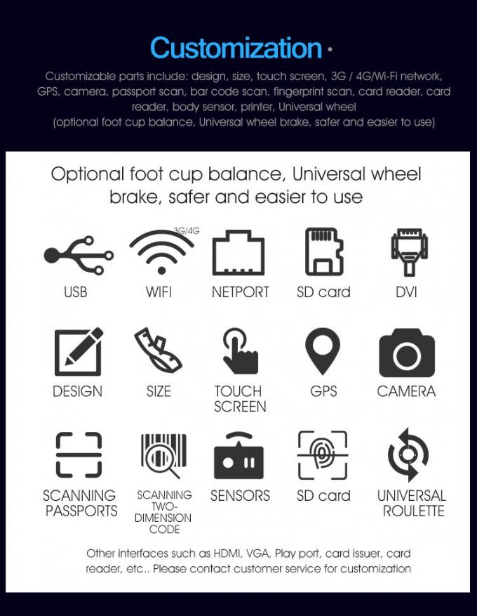 Машина номера знака внимания распределителя билета системы очереди экрана касания инфракрасн 19 дюймов 2